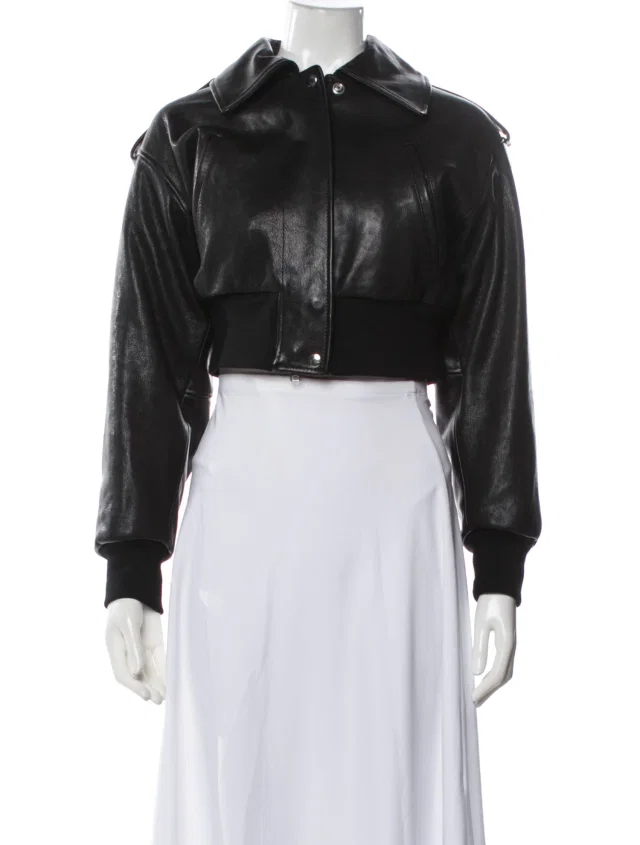 Alexander McQueen Wool Bomber Jacket in gray Wool from The RealReal