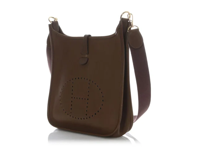 Hermès Vintage Olive Barenia Evelyne I 29 in Green Leather from Ann's Fabulous Finds, photo 3 of 10
