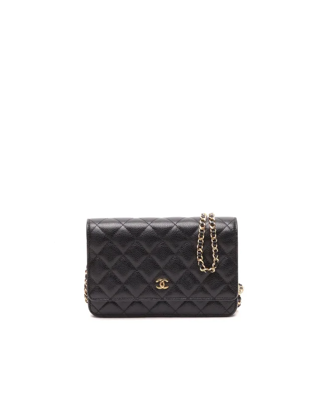 Chanel Classic Caviar Wallet on Chain Bag in Caviar leather from A Retro Tale