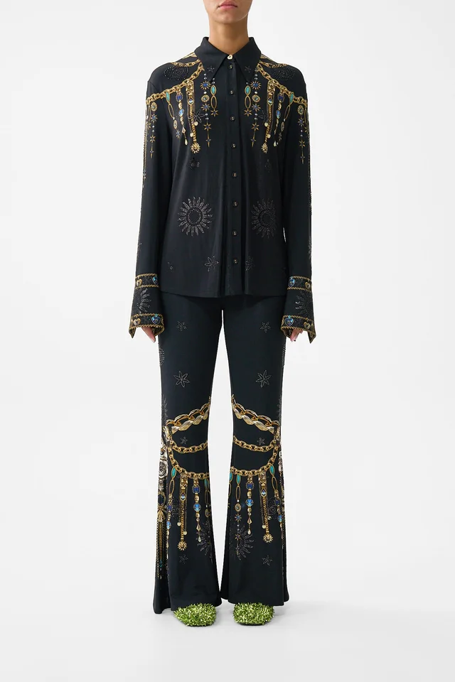 Camilla eBoutique JERSEY FLARED PANT AMULETS AND ALCHEMY from CAMILLA, photo 1 of 1