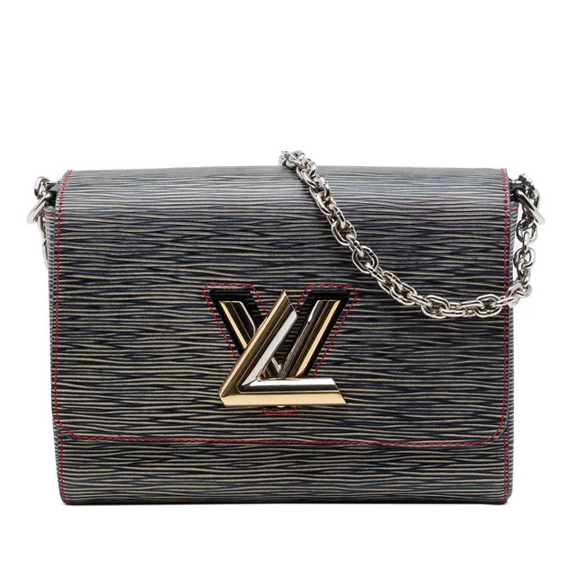 Blue Louis Vuitton Epi Denim Twist MM Crossbody Bag in Blue Denim from Designer Revival, photo 1 of 1