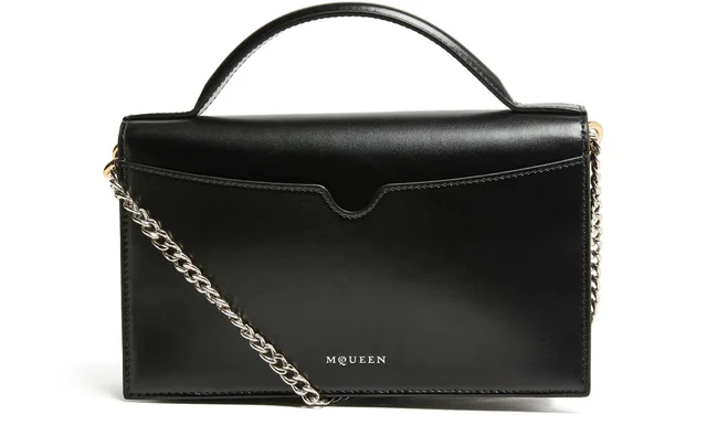 MCQUEEN Medium Skull handbag in Black Calf leather, photo 4 of 8 from 24S (US)