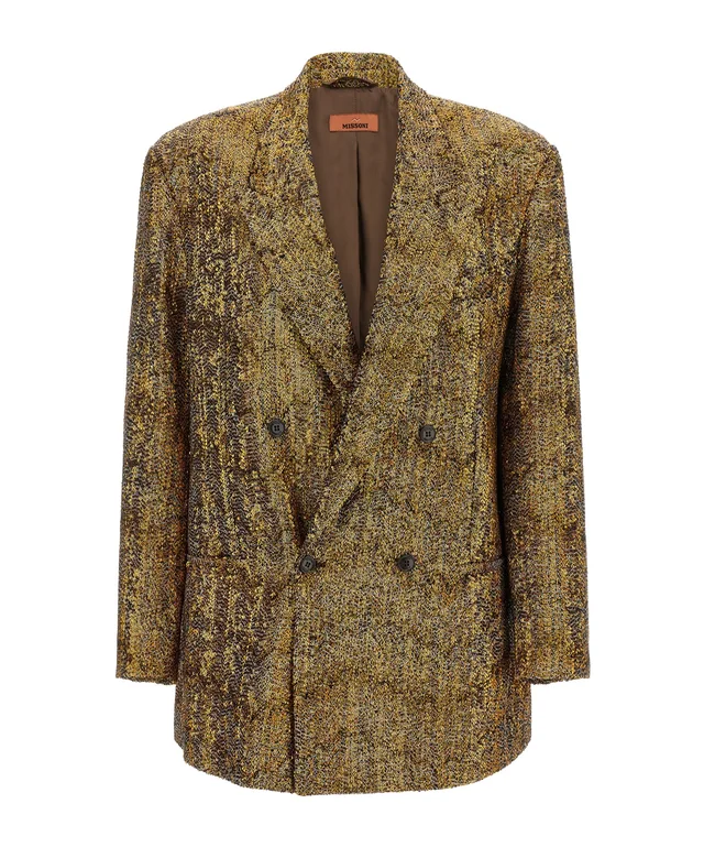 Missoni Sequin Double-Breasted Blazer in Polyester fiber 74%,Viscose 23%,Metal fiber 3% Details: Double row of buttons Description: The Missoni blazer stands out…, photo 1 of 1