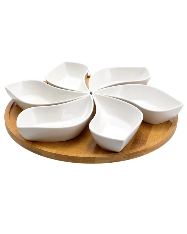 Elama Signature Lazy Susan Appetizer & Condiment Server Set, image 1 of 1 from Rue La La