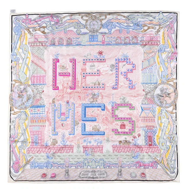 Hermès Super Silk Quest Carré 90 scarf in Silk from HEWI