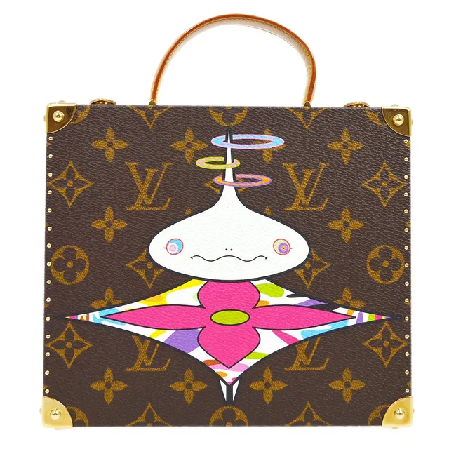 Louis Vuitton x Takashi Murakami Onion Head Jewelry Box M92476 in Coated canvas from AMORE Vintage Tokyo