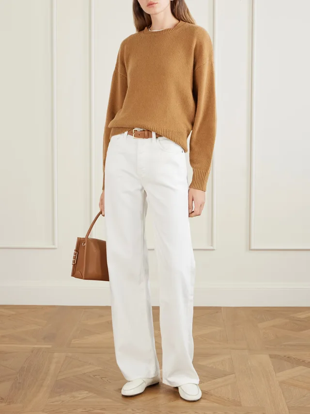 ANOTHER TOMORROW Recycled-cashmere and wool-blend sweater in Beige, photo 2 of 2 from NET-A-PORTER (Canada)