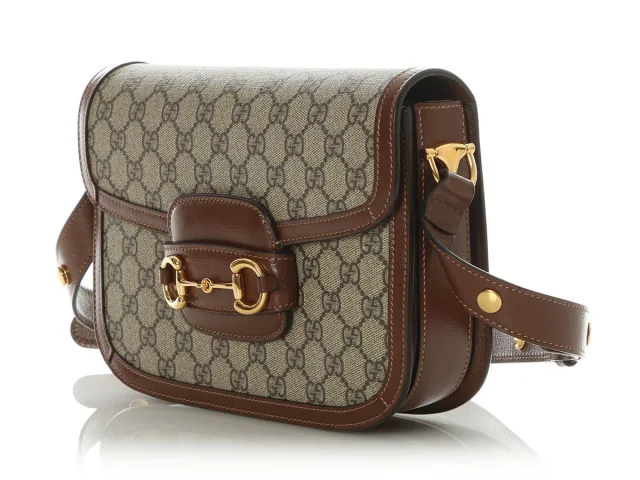 Gucci Medium Horsebit 1955 Shoulder Bag in Canvas from Ann's Fabulous Finds, photo 3 of 9