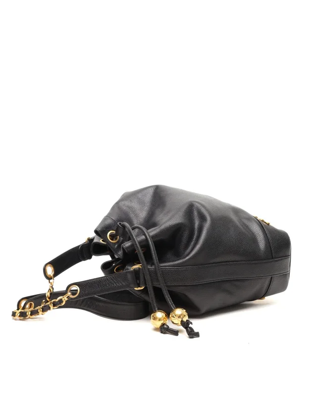 Chanel CC Caviar Bucket Bag in Caviar leather from A Retro Tale, photo 5 of 14