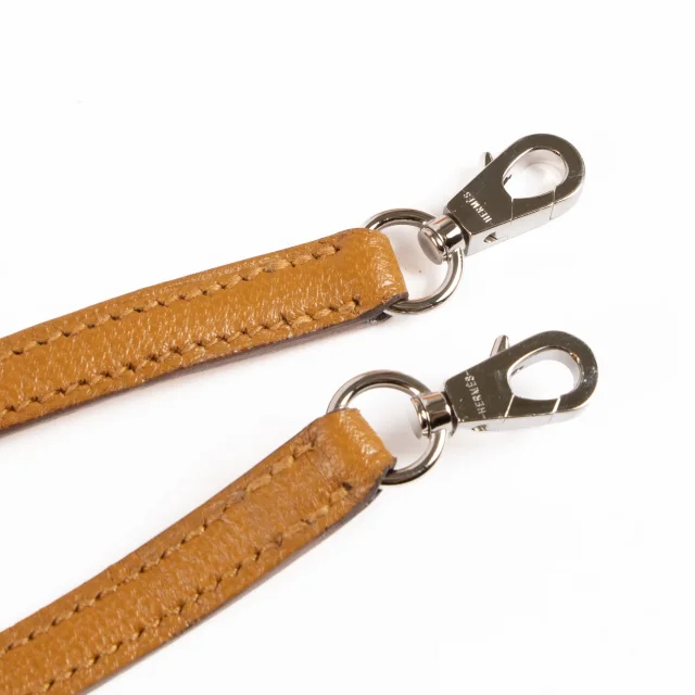 Hermès Bolide 1923 Mini Travel Caramel Chevre Mysore PHW in Goatskin from Labellov, photo 9 of 11