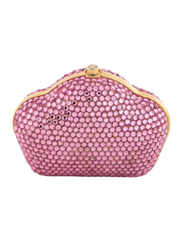 Judith Leiber Crystal Embellished Clutch in pink from The RealReal, photo 3 of 4