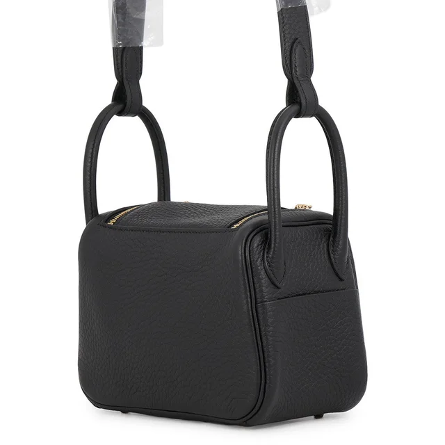 Hermès Lindy Black Taurillon Clemence Size Mini in Black Clemence leather from GALLERY RARE, photo 2 of 2