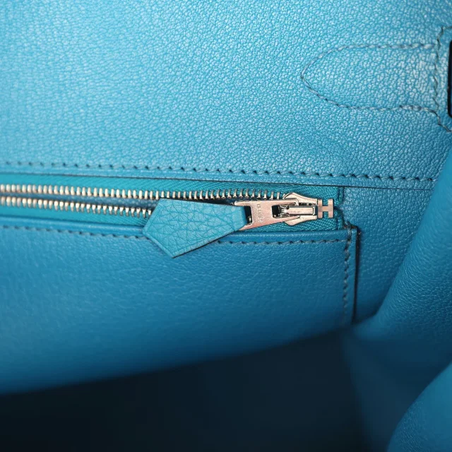 Hermès Birkin 35 Bleu de Galice Togo Palladium Hardware in Blue Togo from Madison Avenue Couture, photo 9 of 9