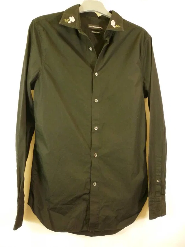 Alexander McQueen Full sleeve shirt - Cotton Black Size: S in Black Cotton from Oxfam Online Shop