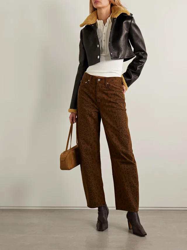 CITIZENS OF HUMANITY Ribbed jersey polo shirt in Beige, photo 2 of 2 from NET-A-PORTER (Canada)