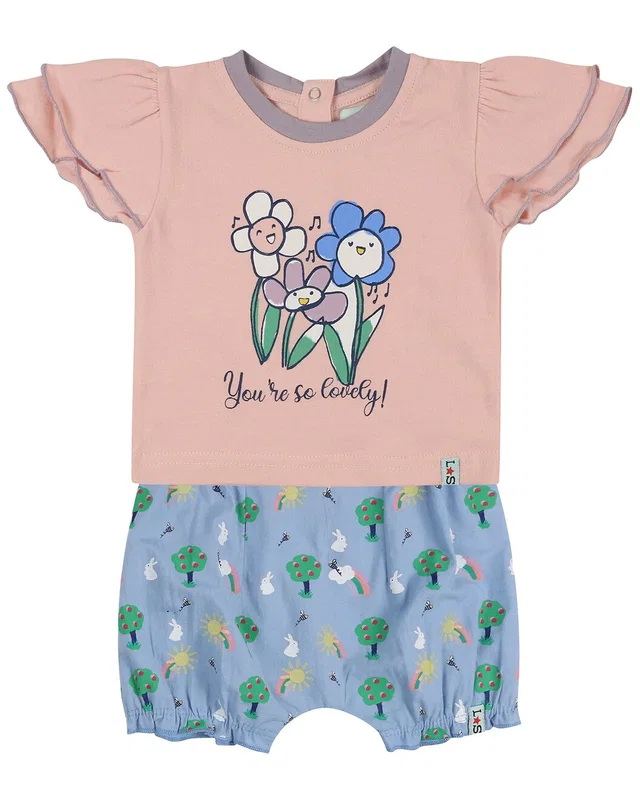 Lilly and Sid 2pc Bunny Short & T-Shirt Set, image 1 of 1 from Gilt