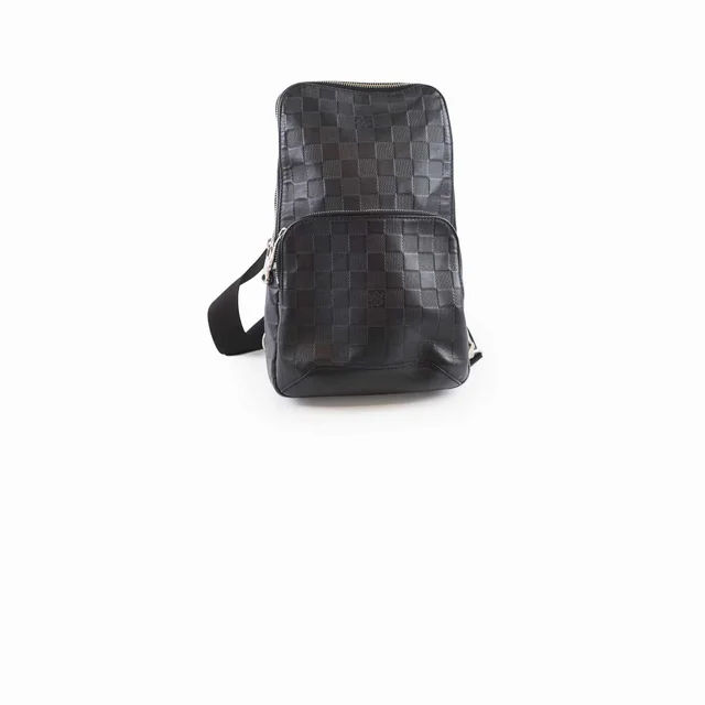 Louis Vuitton Infini Avenue Sling Damier Black in Black Leather from The Purse Affair