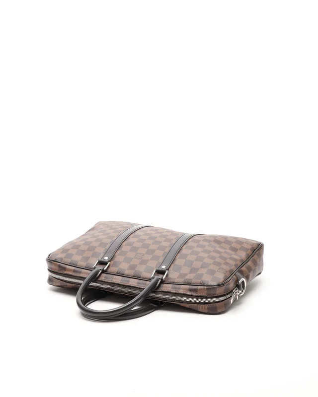 Louis Vuitton Damier Ebene Porte-Documents Voyage PM Bag in Brown from A Retro Tale, photo 5 of 7