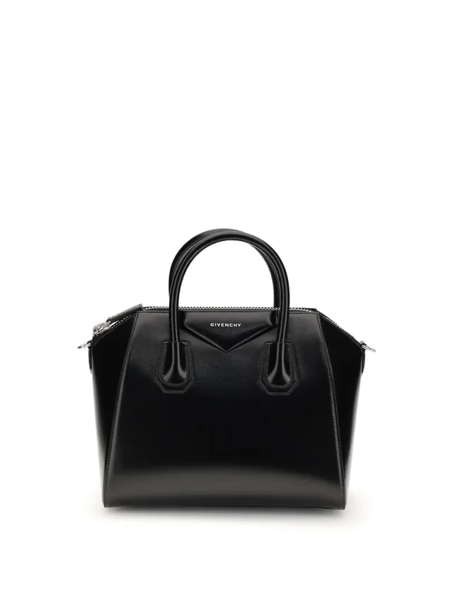 Givenchy Antigona Top Handle Bag — Black Calf Leather (box Calfskin) in Black Calfskin from HEWI