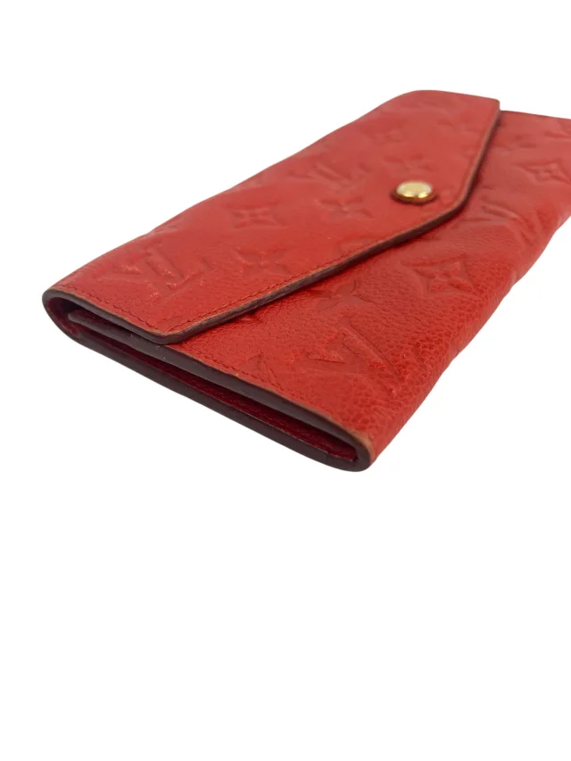 Louis Vuitton Empreinte Long Sarah Wallet in Red from Season 2 Consign, photo 2 of 2