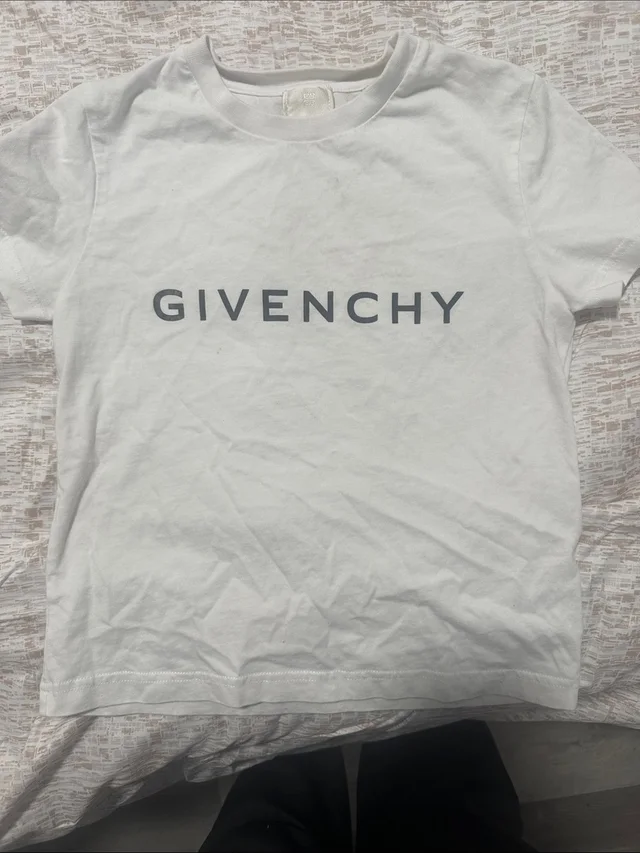Givenchy White Tee With Grey Logo - Kids Short Sleeve in gray|white from Poshmark