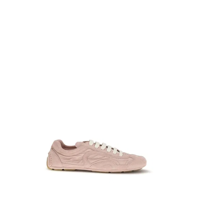 Prada Multicolor Lamb Ovis Aries Athletic Sneakers in Multicolor Suede from HEWI