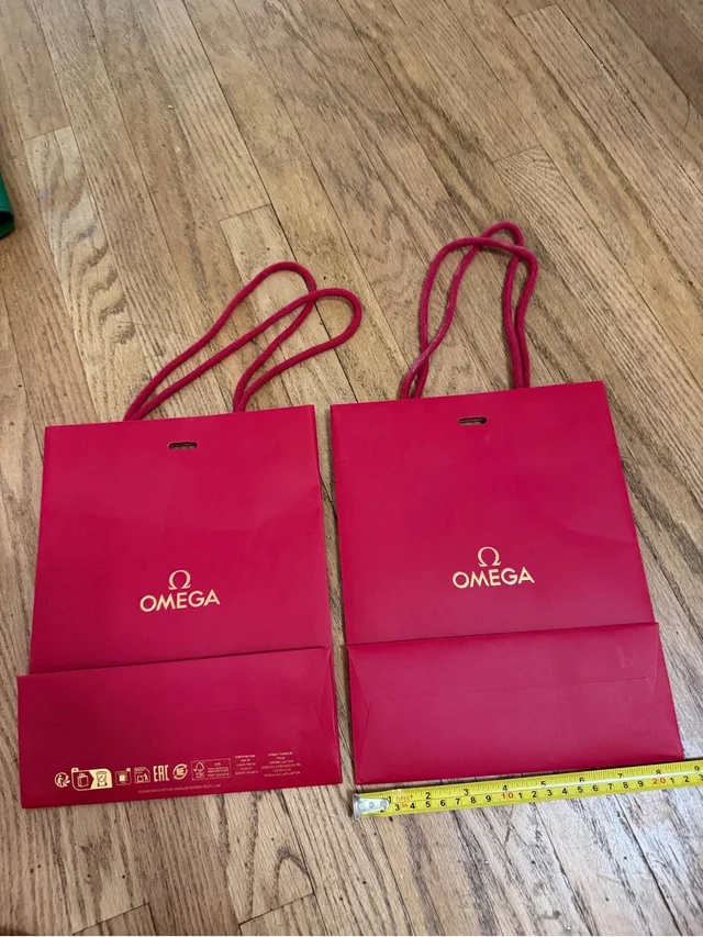 Omega Gift Bag 2x in red from Poshmark
