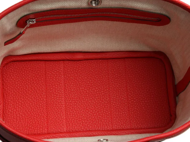 Hermès Rouge Radieux Togo Garden Party Neo 23 in Red Togo leather from Ann's Fabulous Finds, photo 9 of 11