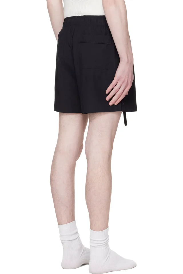 Entire Studios Black Pajama Shorts, photo 3 of 4 from SSENSE