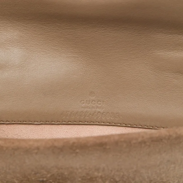 Beige Gucci Mini GG Supreme Dionysus Crossbody in Beige Suede from Designer Revival, photo 2 of 2