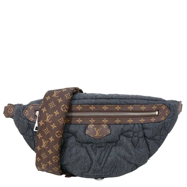 High Rise LV Ski Econyl Monogram Canvas Bumbag Black Jeans in Black Coated canvas from Dallas Designer Handbags