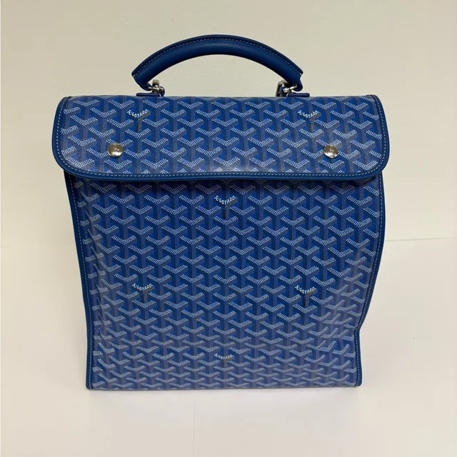 Goyard St. Louis Backpack Tote in blue Leather from Poshmark