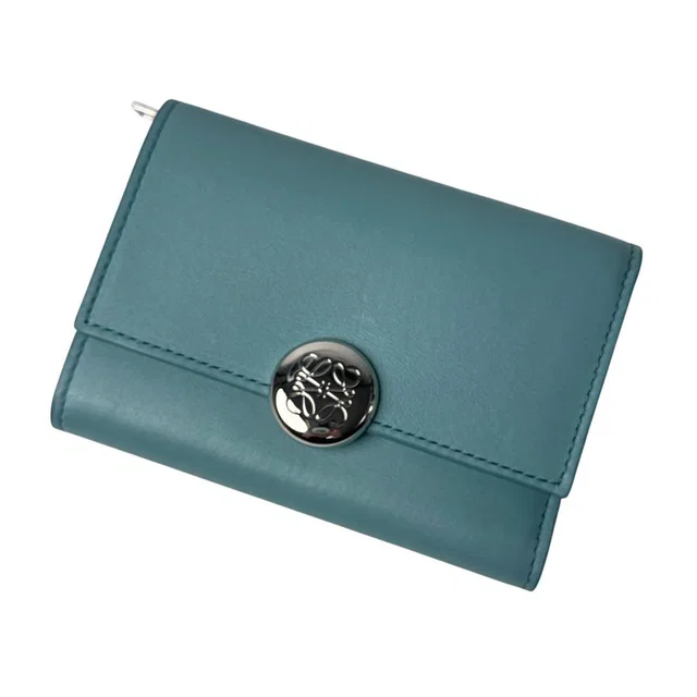 Loewe Pebble Vertical Wallet in Leather from The Reluxe