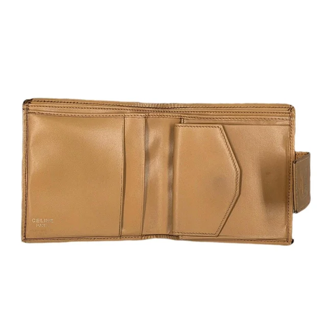 Celine Women's Wallet - Brown/Tan in red|neutral|brown from Depop, photo 3 of 8