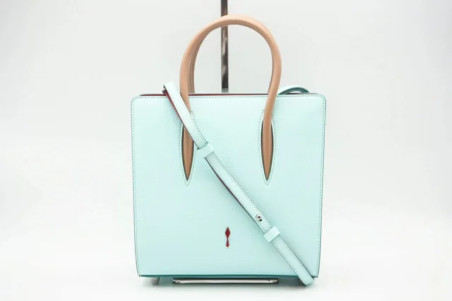 Christian Louboutin Paloma Bag Shoulder Blue Red Brown Leather in blue|red Leather from Poshmark