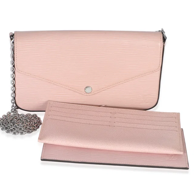 Louis Vuitton Pink Epi Leather Felicie Pochette Handbag in Pink Leather from HEWI