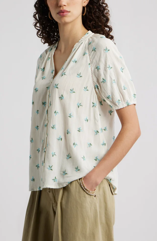 Treasure & Bond Floral Button-Up Top, photo 4 of 7 from Nordstrom Rack