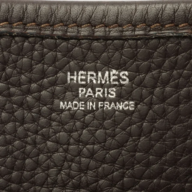 Hermès 2006 Evelyn II GM Chocolat in Clemence leather from VINTAGE QOO TOKYO, photo 6 of 18