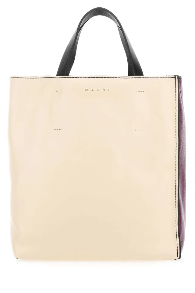 Marni Mano Shoulder Bag — Beige in Beige Leather from HEWI