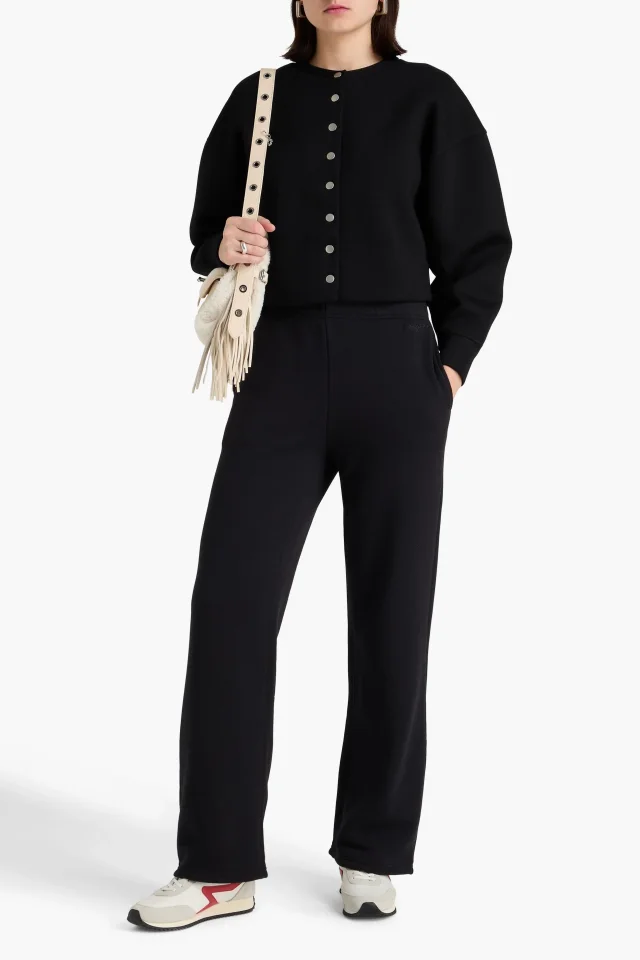 Rag & Bone Abby Modal-Blend Scuba Cardigan in Black, photo 2 of 4 from THE OUTNET