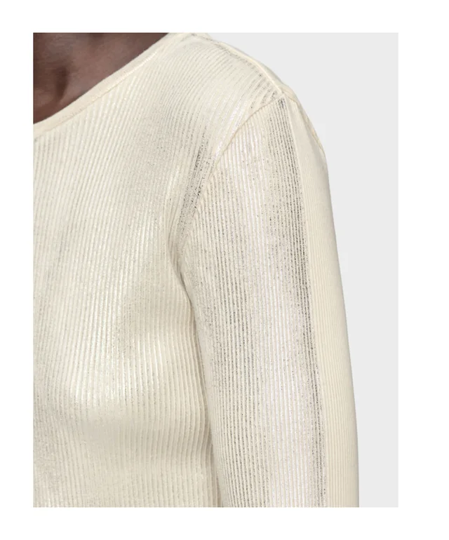 Maison Margiela Silver Print Long-Sleeve Top, photo 9 of 9 from SENSER