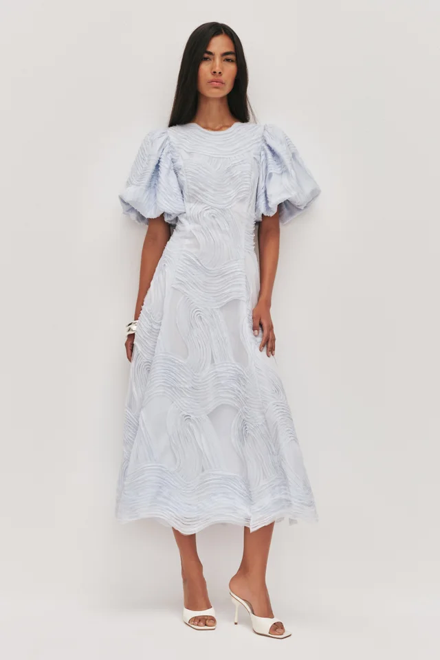 AJE Wave Midi Dress in Blue from Aje, photo 1 of 1