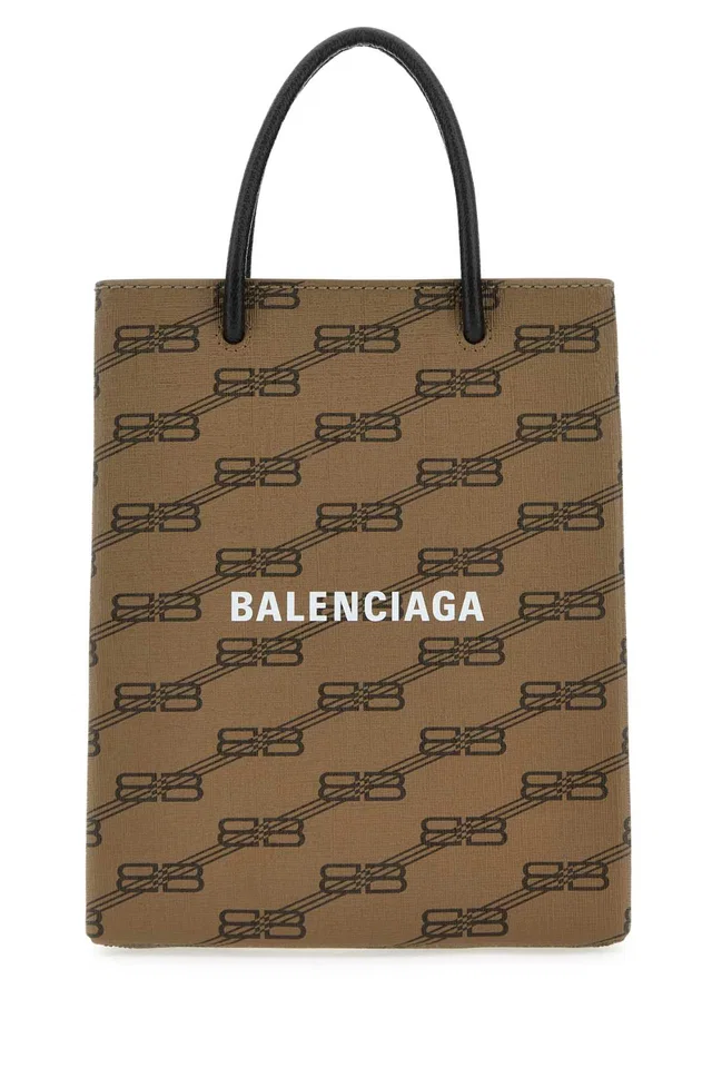 Balenciaga Logo-Jacquard Canvas Tote Bag — Beige in Beige Canvas from HEWI