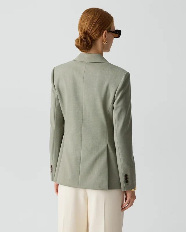 Theory Lynnia Blazer in Wool Gabardine, photo 4 of 7 from Theory