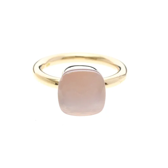 Pomellato Nude Classic Ring Rose Quartz Pink Gold (18K) Fashion Quartz Band Ring Pink Gold in Pink gold Pink gold (18K) from Elady