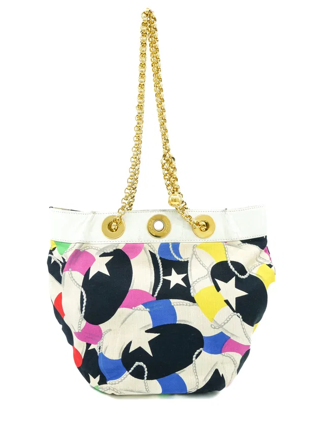 Escada Nautical Themed Shoulder Bag in Leather from Arcade Vintage