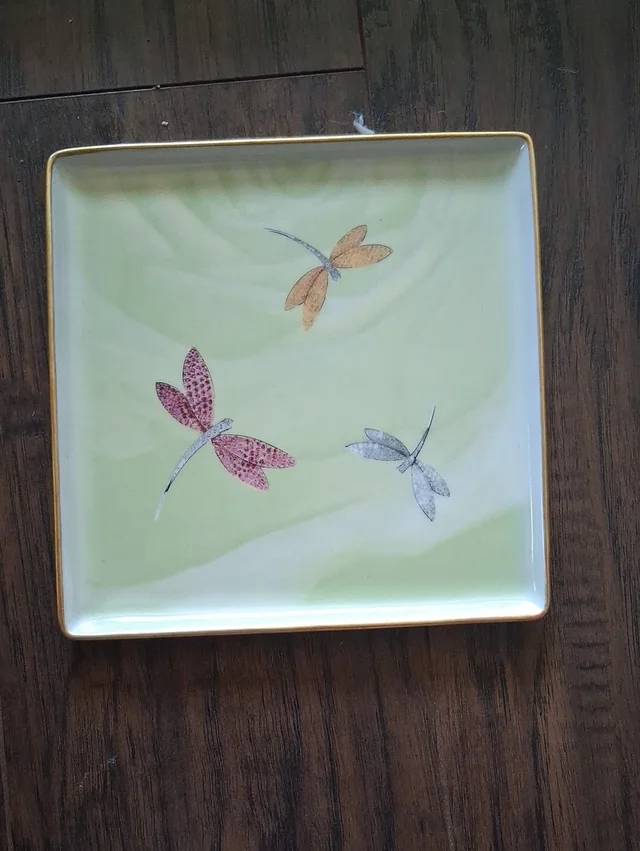 Van Cleef & Arpels Porcelain Jewelry Tray Butterfly 7x7 2000 in green|gold from Poshmark