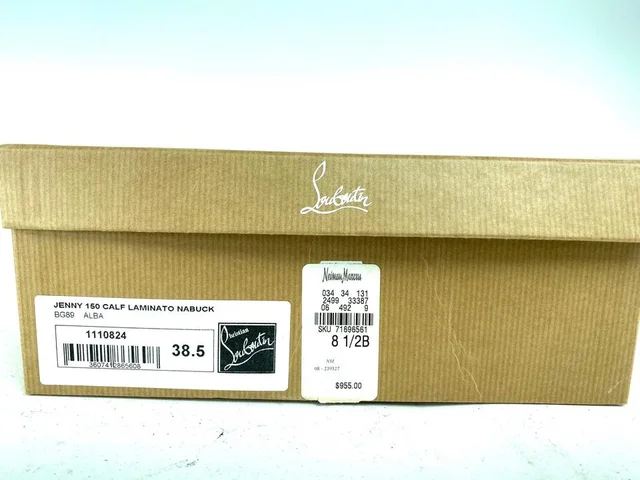 Christian Louboutin Jenny 150 Calf Laminato Nabuck from Bagriculture