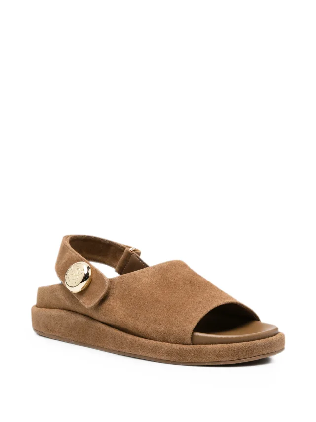 SERGIO MORETTI FIRENZE button-detail slingback sandals, photo 2 of 2 from FARFETCH