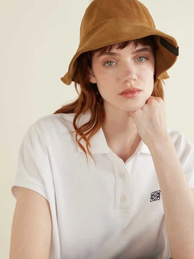 LOEWE Country suede hat in Beige, photo 2 of 2 from NET-A-PORTER (Canada)